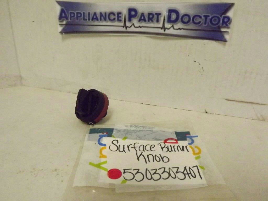 FRIGIDAIRE ELECTROLUX STOVE 5303303407 SURFACE BURNER KNOB NEW FRIGIDAIRE ELECTROLUX STOVE 5303303407 SURFACE BURNER KNOB NEW